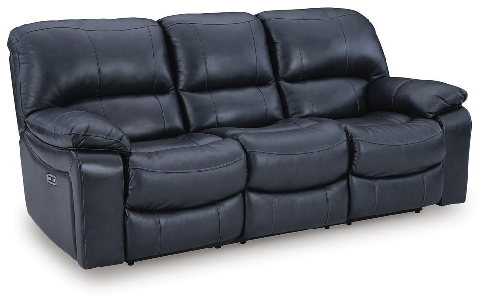 Leesworth Power Reclining Sofa - Blue (3)