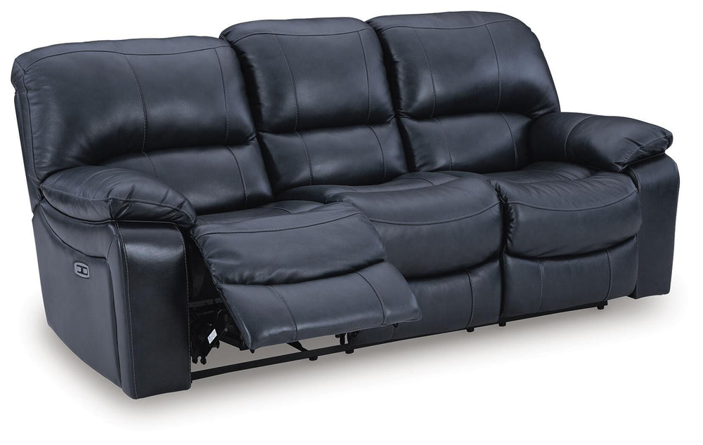 Leesworth Power Reclining Sofa - Blue (5)