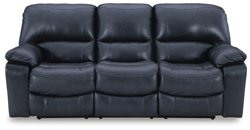 Leesworth Power Reclining Sofa - Blue (1)