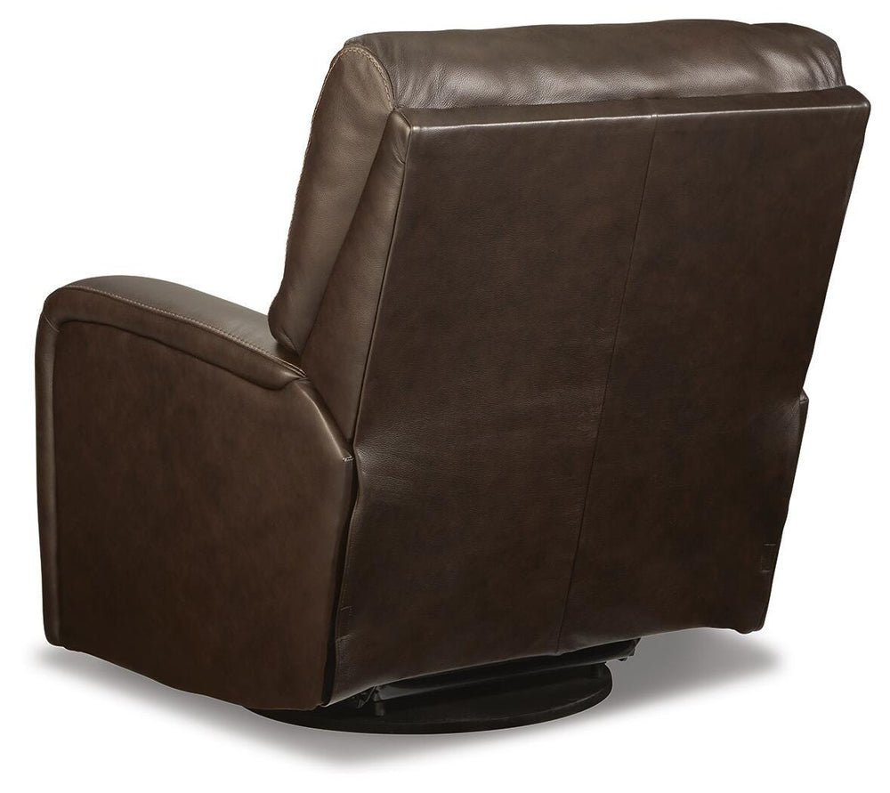 Emberla Swivel Glider Recliner - Dark Brown (5)