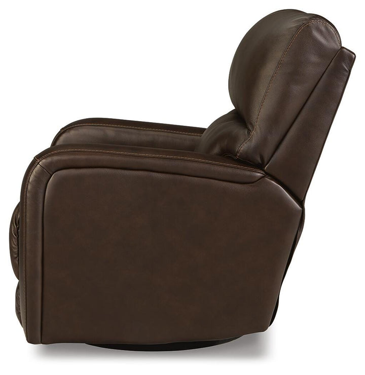 Emberla Swivel Glider Recliner - Dark Brown (6)