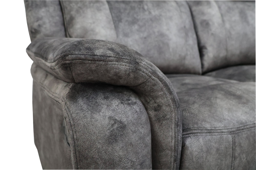 Park City  Sofa W/dual Recliner-Slate