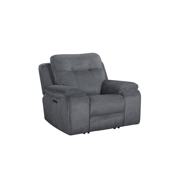 Teddy Recliner W/pwr Hr &amp; Fr-Gray