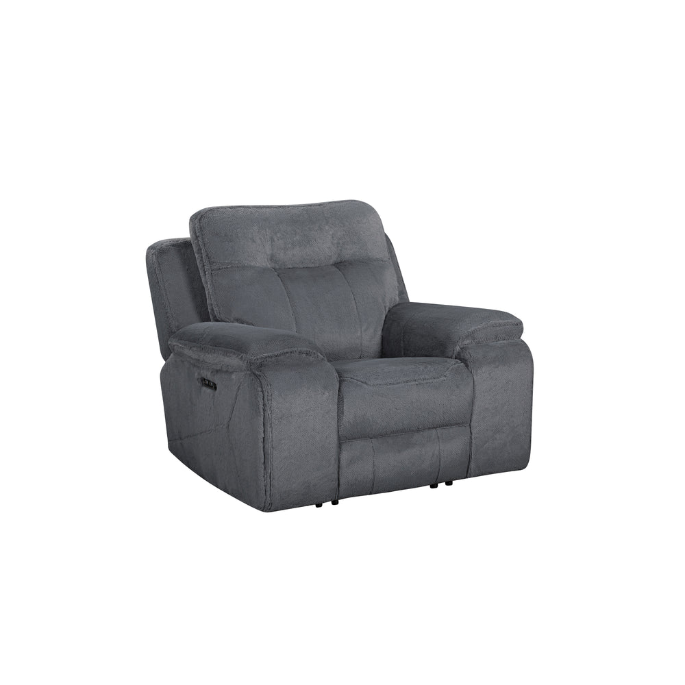 Teddy Recliner W/pwr Hr & Fr-Gray