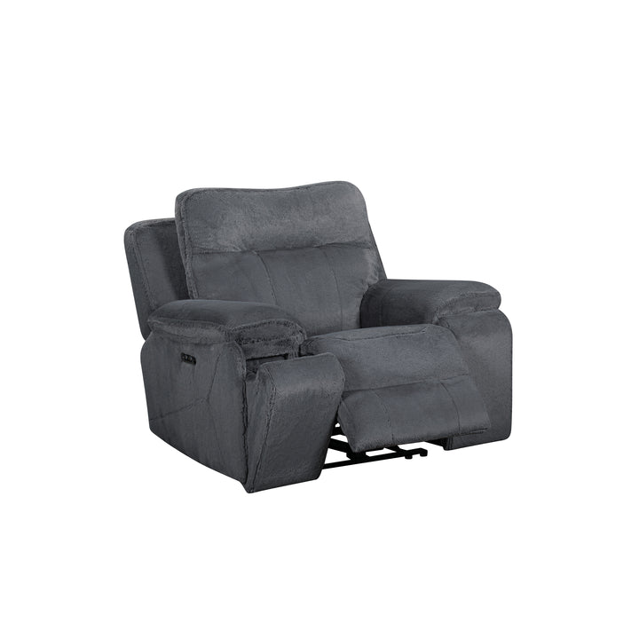 Teddy Recliner W/pwr Hr &amp; Fr-Gray