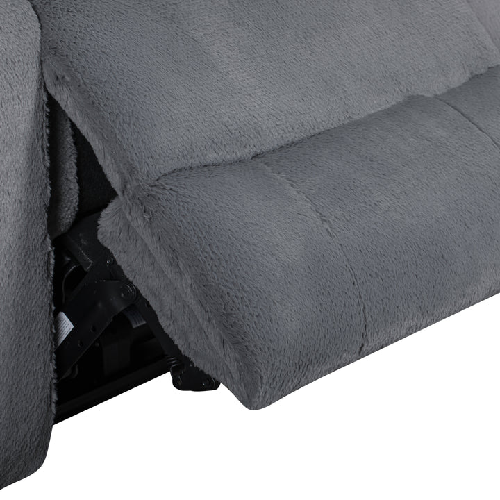 Teddy Recliner W/pwr Hr &amp; Fr-Gray