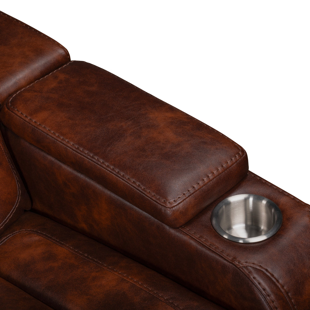 Chester Glider Recliner-Brown