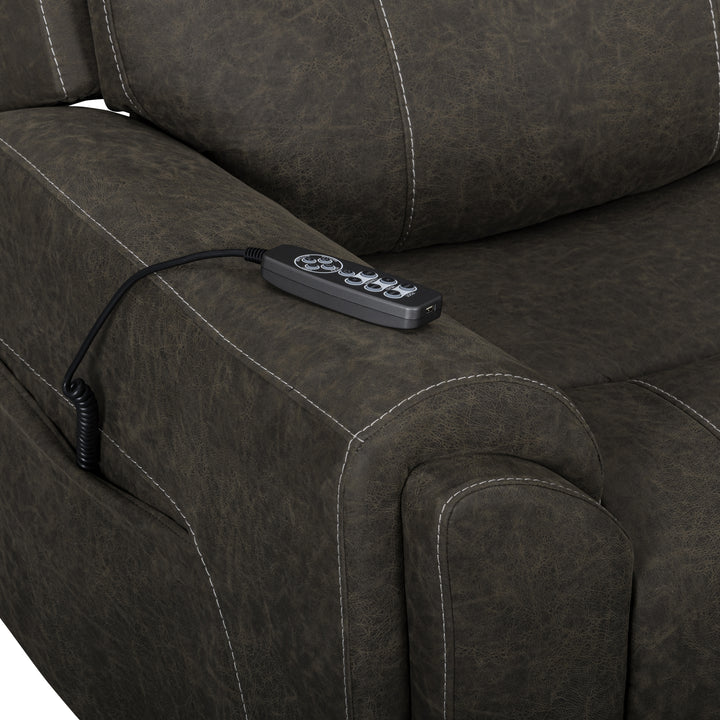 Gaia Auto Glider Recliner W/pwr Hr &amp; Fr-Sable