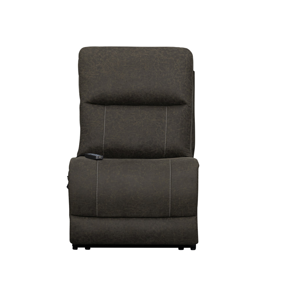 Gaia Armless Recliner W/pwr Hr, Fr, Massage, Heat-Sable