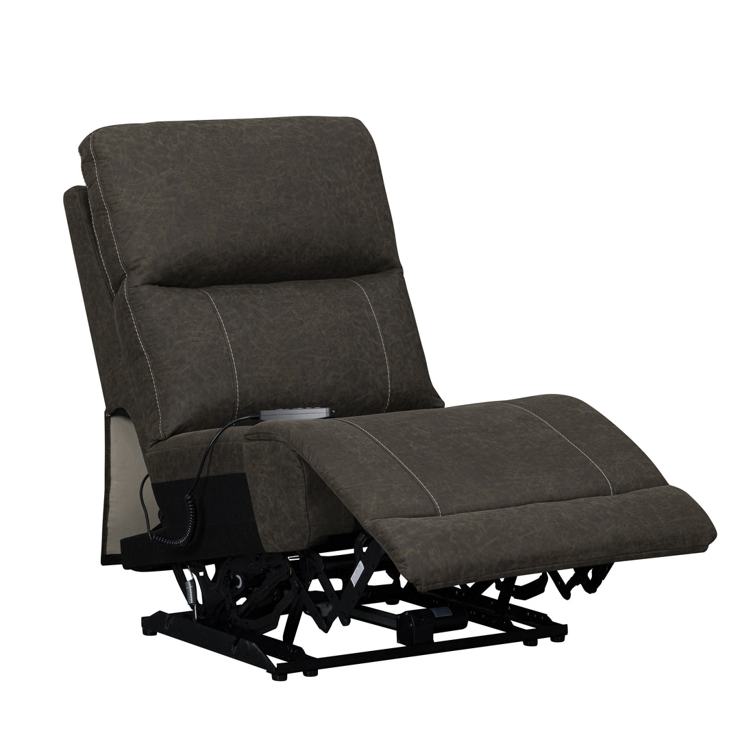 Gaia Armless Recliner W/pwr Hr, Fr, Massage, Heat-Sable