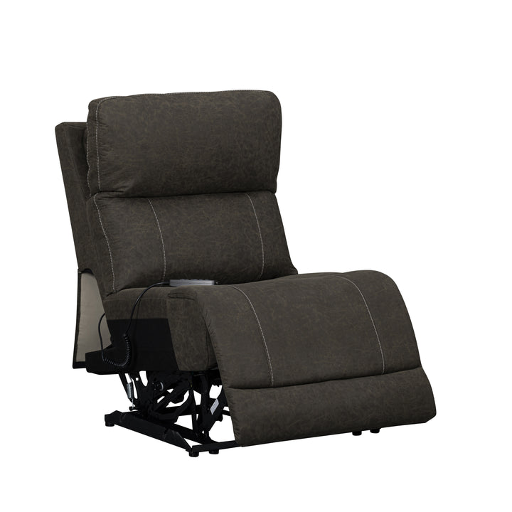 Gaia Armless Recliner W/pwr Hr, Fr, Massage, Heat-Sable