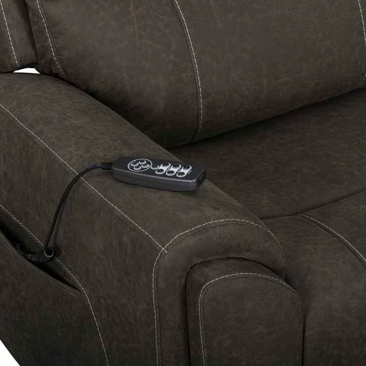 Gaia Laf Recliner W/pwr Hr,fr, Massage, Heat-Sable