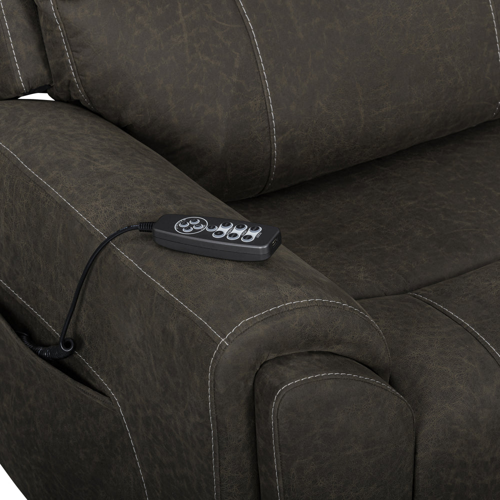 Gaia Laf Recliner W/pwr Hr,fr, Massage, Heat-Sable
