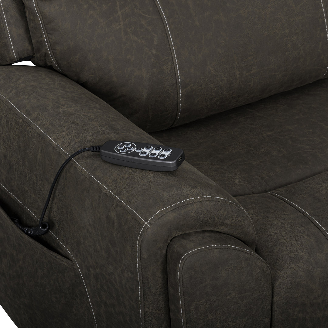 Gaia Laf Recliner W/pwr Hr,fr, Massage, Heat-Sable