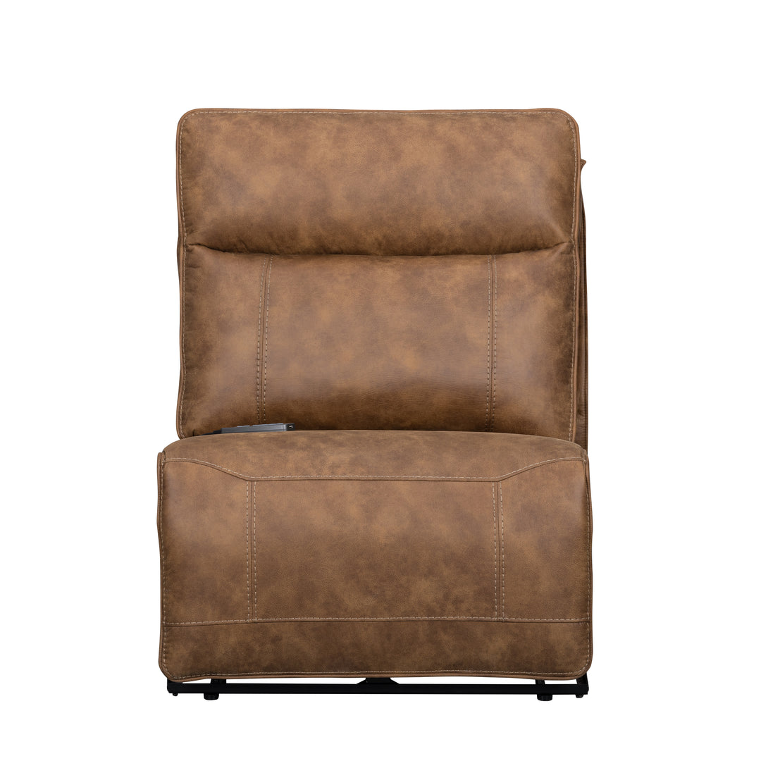 Kyra Armless Recliner W/pwr Hr, Fr, Massage, Heat-Saddle