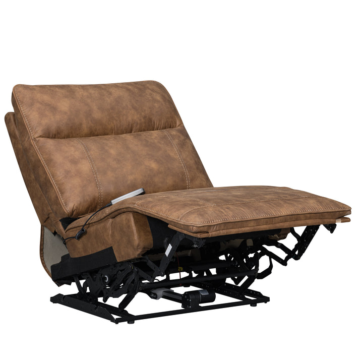 Kyra Armless Recliner W/pwr Hr, Fr, Massage, Heat-Saddle