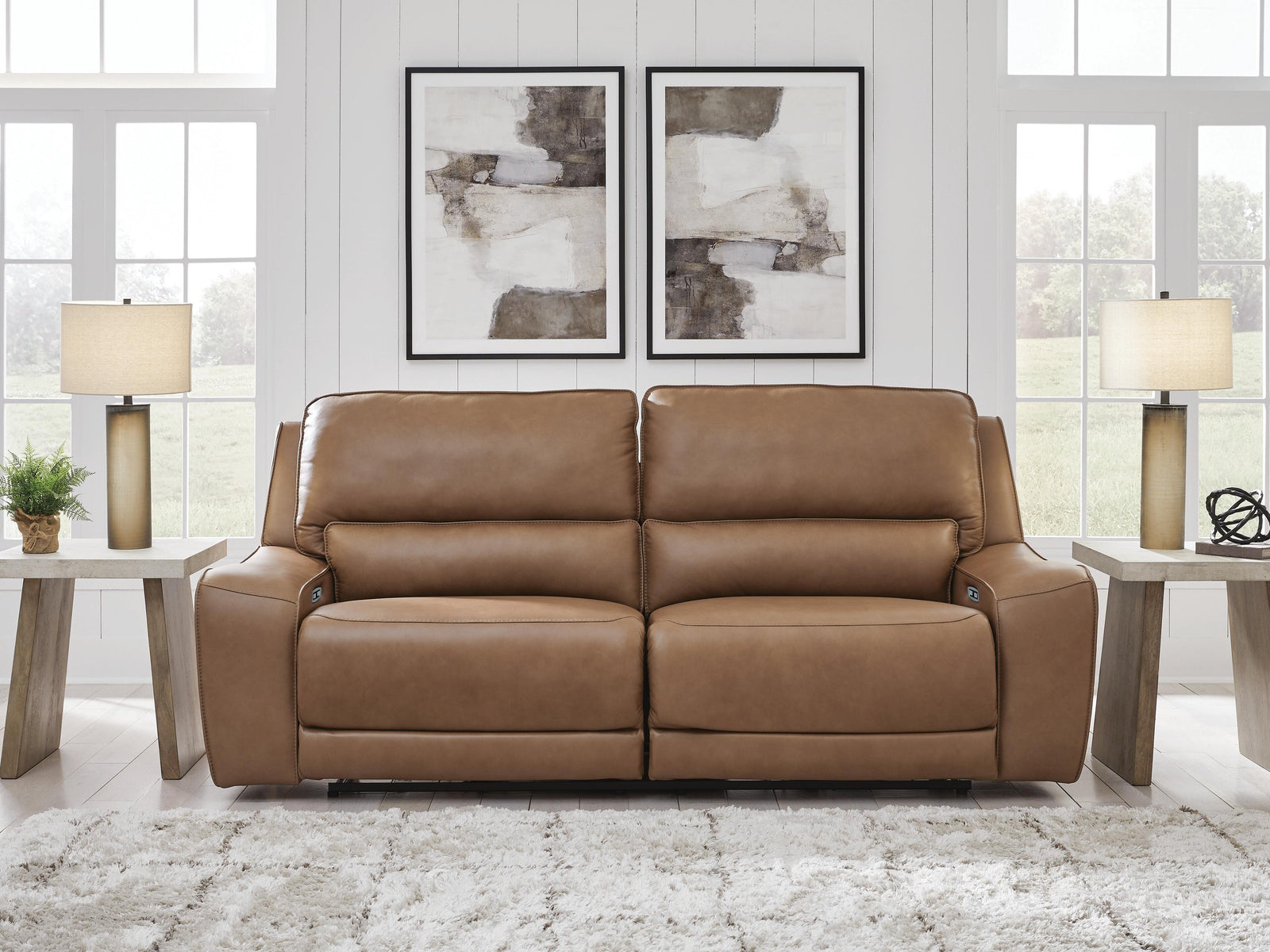 DeepWakes Power Reclining Sofa - Light Brown (2)