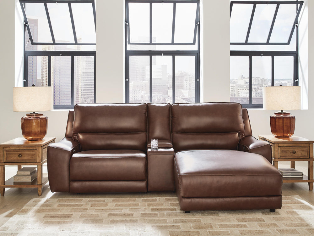DeepWakes 3-Piece Power Reclining Sectional with Chaise - Canyon (2)