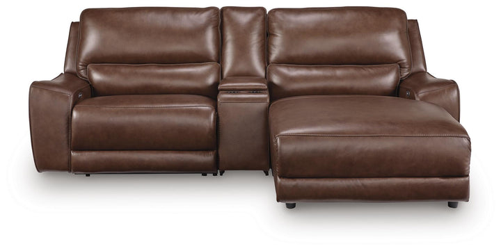 DeepWakes 3-Piece Power Reclining Sectional with Chaise - Canyon (1)