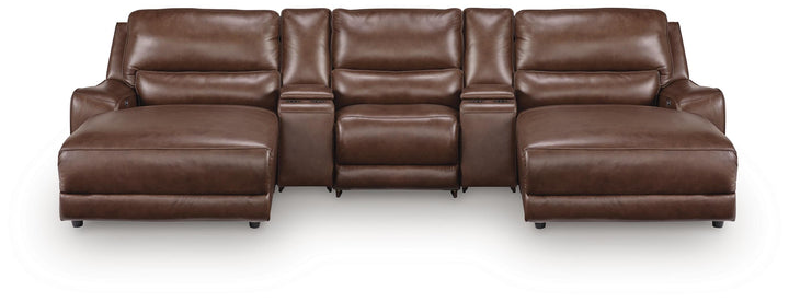 DeepWakes 5-Piece Power Reclining Sectional with Chaise - Canyon (1)