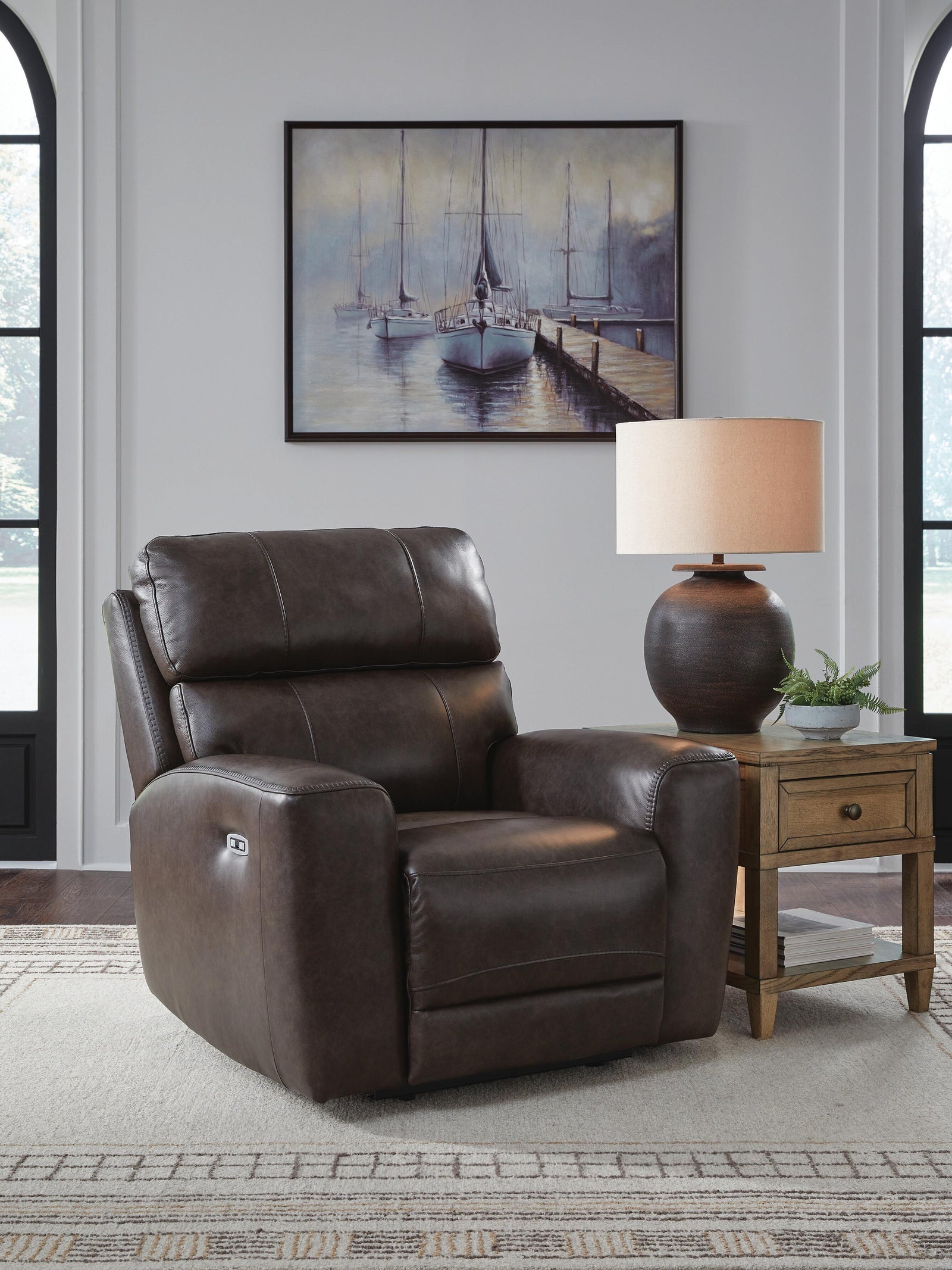 Crossplex Power Recliner - Dark Brown (2)