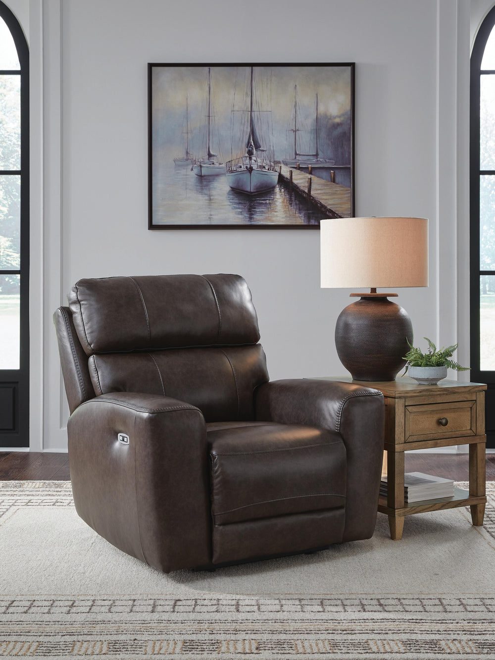 Crossplex Power Recliner - Dark Brown (2)