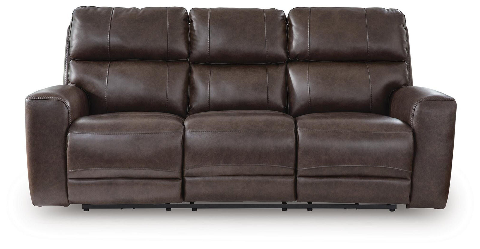 Crossplex Power Reclining Sofa - Dark Brown (1)
