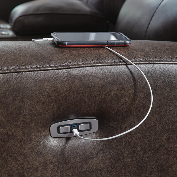 Crossplex Power Recliner - Dark Brown (9)