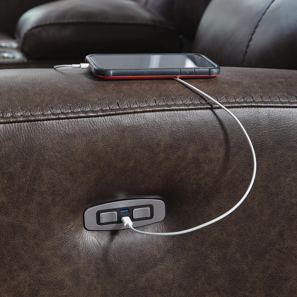Crossplex Power Recliner - Dark Brown (9)