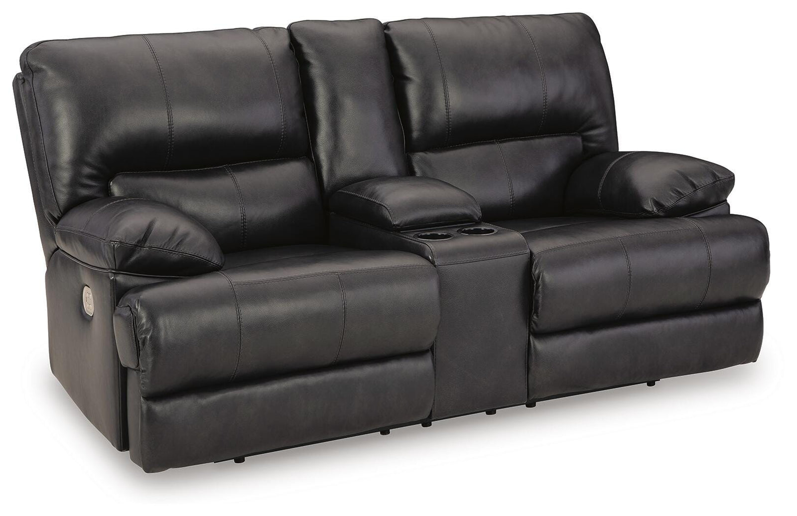 Mountainous Power Reclining Loveseat - Black (1)