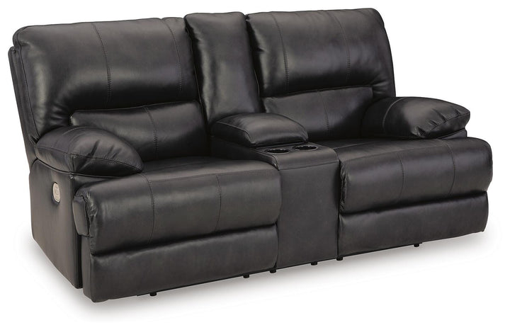 Mountainous Power Reclining Loveseat - Black (1)