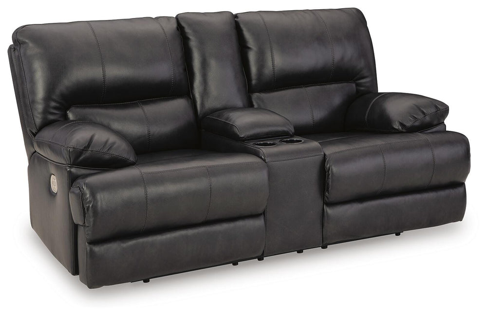 Mountainous Power Reclining Loveseat - Black (1)