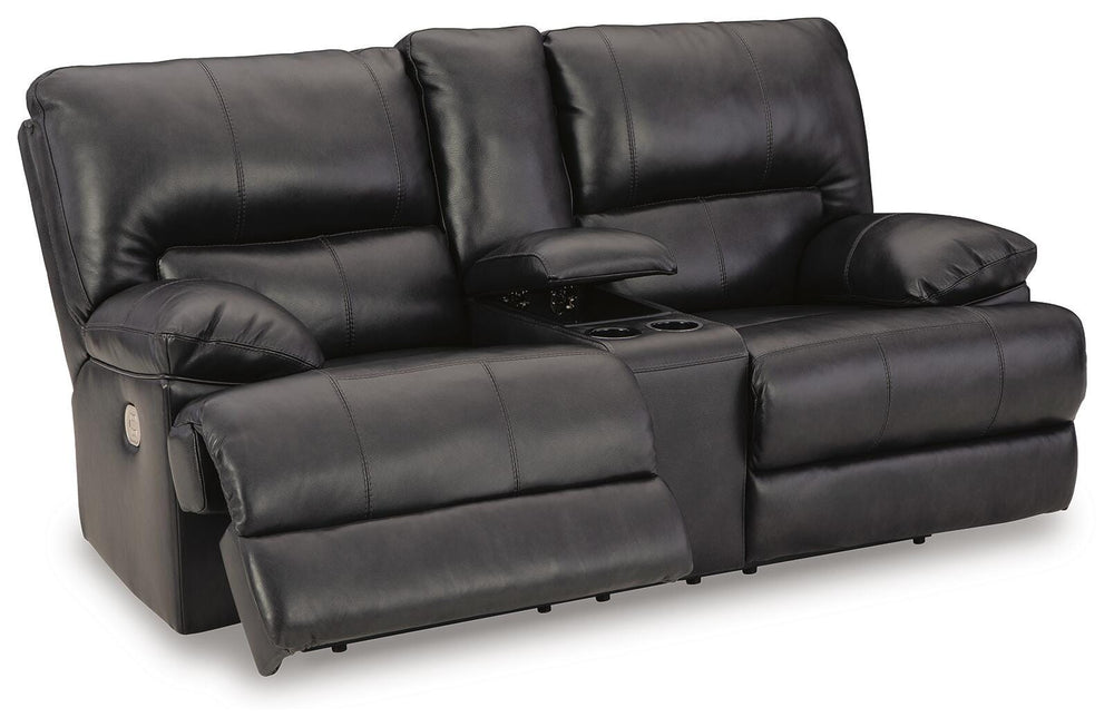Mountainous Power Reclining Loveseat - Black (3)