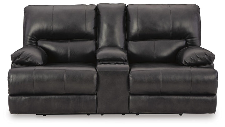 Mountainous Power Reclining Loveseat - Black (4)