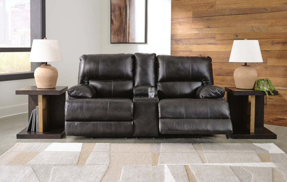 Mountainous Power Reclining Loveseat - Black (7)