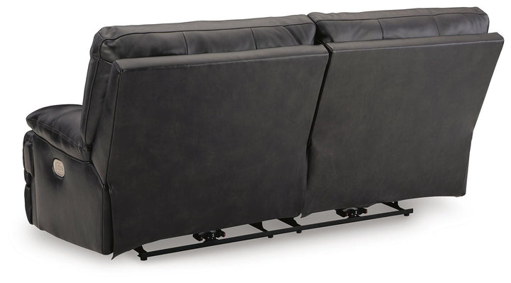 Mountainous Power Reclining Sofa - Black (6)