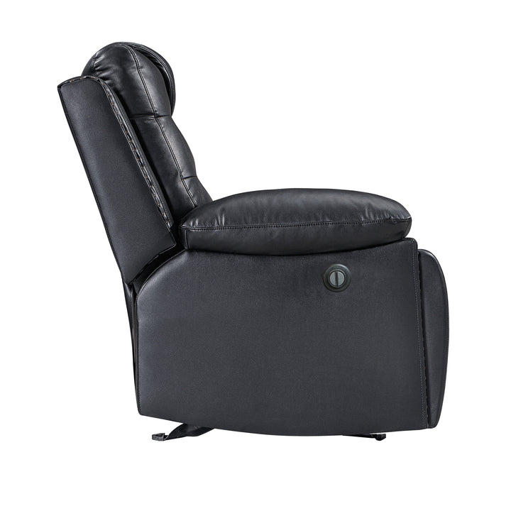 Nikko  Sofa W/pwr Fr-Black/gray