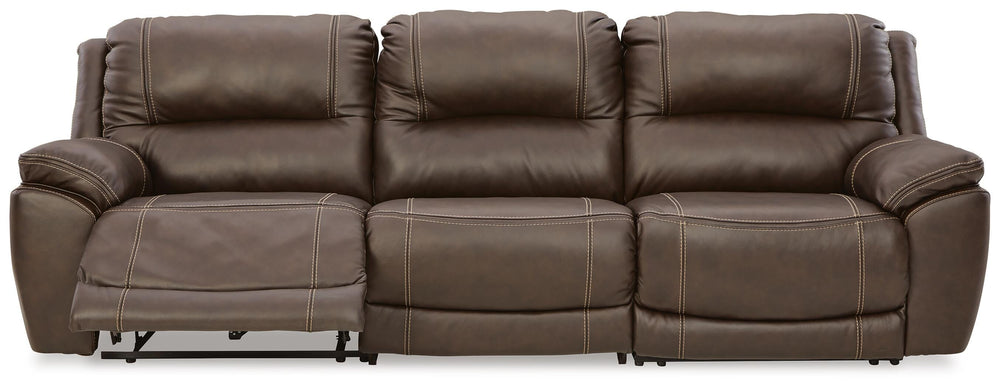 Dunleith 3-Piece Power Reclining Sofa - Dark Brown (7)