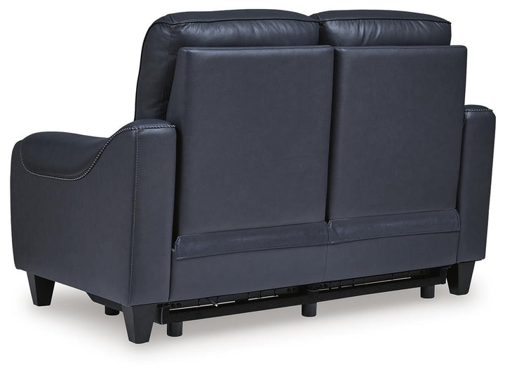 Mercomatic Power Reclining Loveseat - Blue (6)
