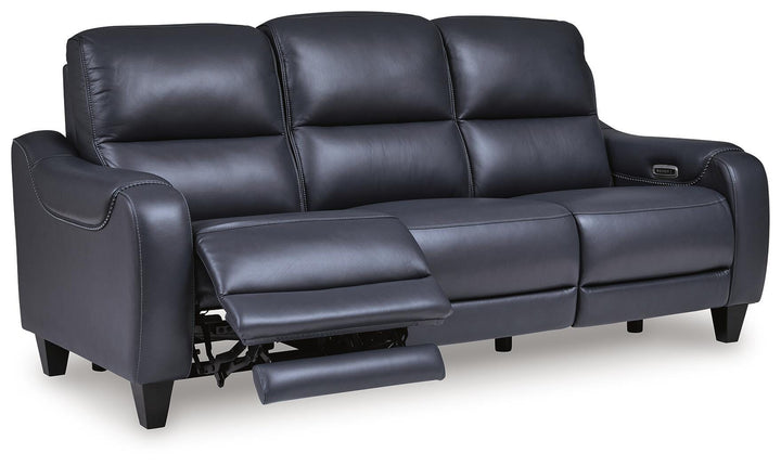 Mercomatic Power Reclining Sofa - Blue (3)