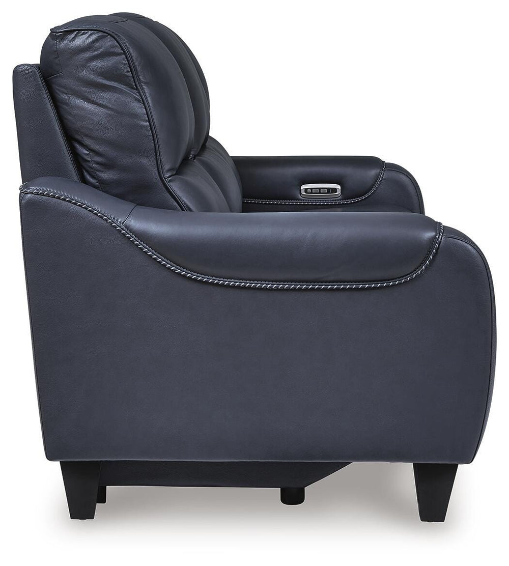 Mercomatic Power Reclining Sofa - Blue (5)
