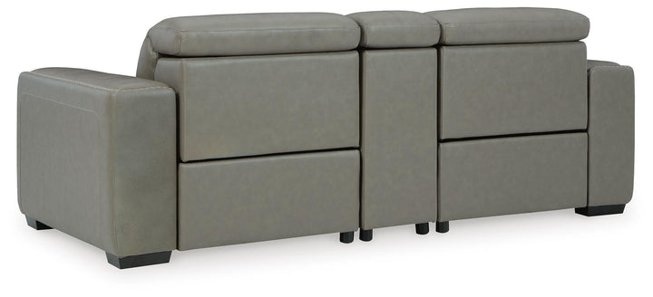 Correze 3-Piece Power Reclining Sectional Loveseat - Gray (6)