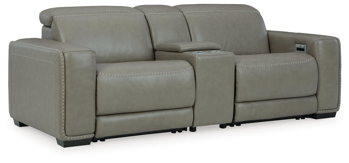 Correze 3-Piece Power Reclining Sectional Loveseat - Gray (1)