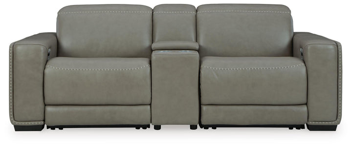 Correze 3-Piece Power Reclining Sectional Loveseat - Gray (4)