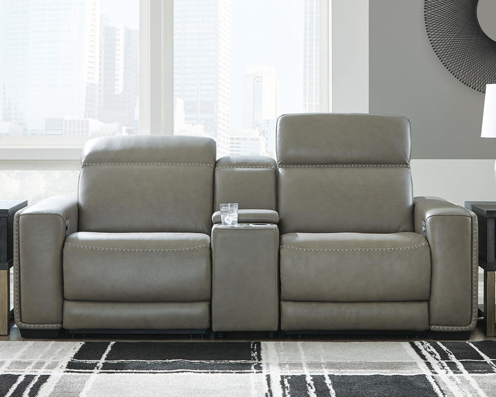 Correze 3-Piece Power Reclining Sectional Loveseat - Gray (2)