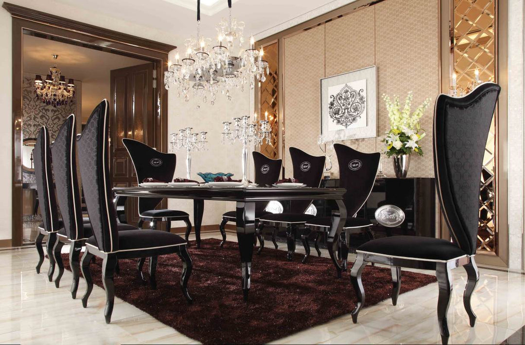 Sovereign - Transitional Black Fabric Chair (Set of 2)