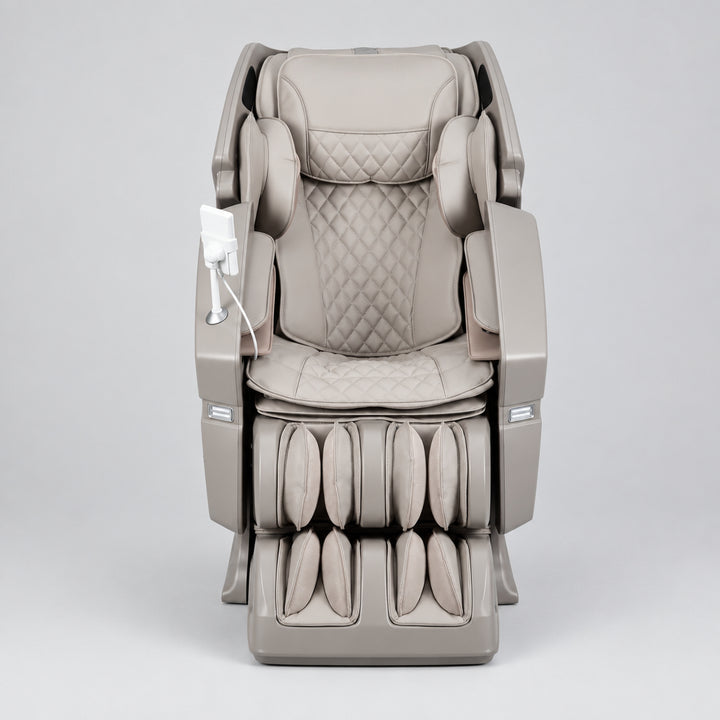 Front profile view of the Osaki OS-3D Ai Vito full body massage chair in taupe