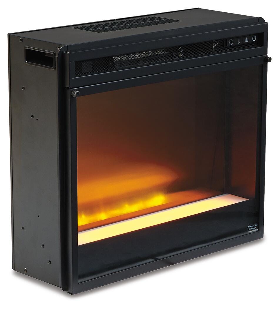 Wynnlow 63" TV Stand with Electric Fireplace - Gray (7)