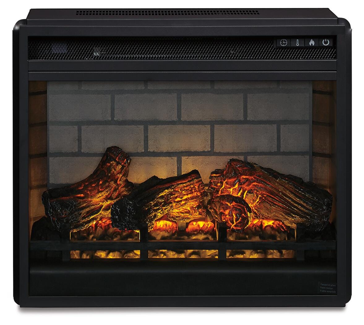 Entertainment Accessories Electric Infrared Fireplace Insert - Black (1)