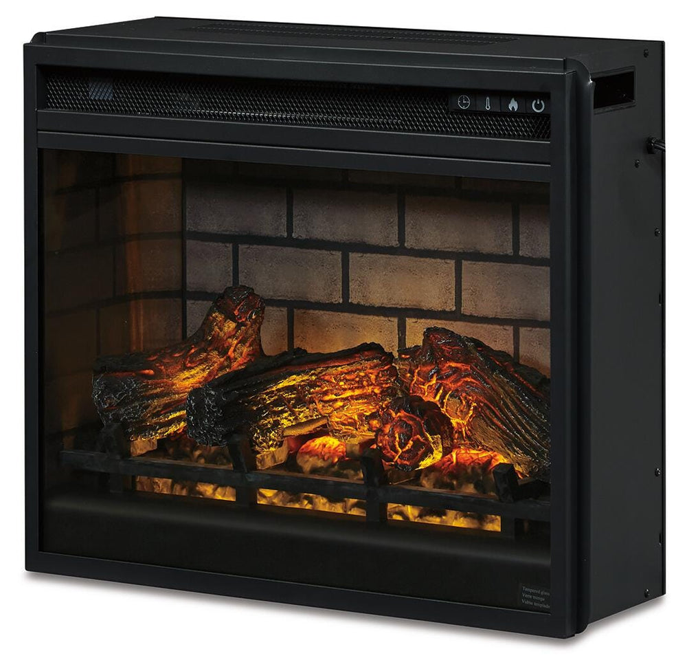 Entertainment Accessories Electric Infrared Fireplace Insert - Black (3)